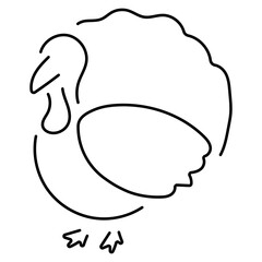 thanksgiving day icon isolated on white background, vector illustration.