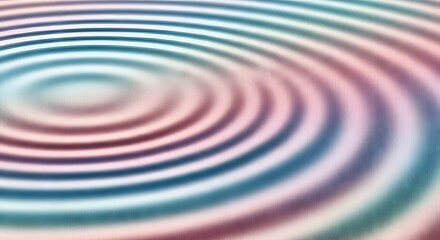 Obraz premium Soft Focus Colorful Concentric Ripples