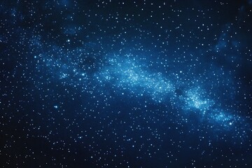 Starry sky background, blue night sky full of stars, glowing stars in the dark space, starry background, dark night, stars in the distance, starlight, dark background with a blue glow, night sky.	
