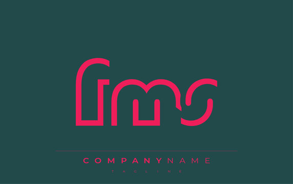 FMS abstract letter logo design. Modern Business Logo Design With Abstract Typography and Contemporary Style