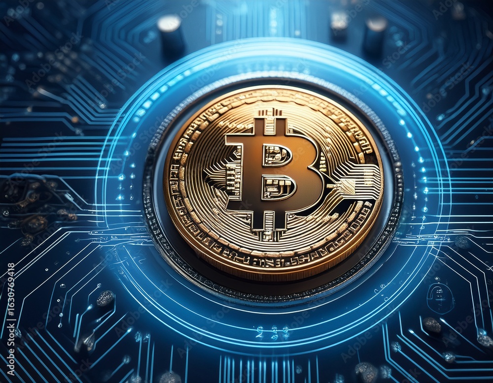 Poster visual representation of digital scarcity through tokenized concept