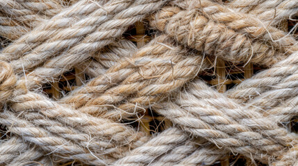 Textured natural fibers create intricate woven pattern, showcasing beauty of craftsmanship and material. soft, earthy tones evoke sense of warmth and comfort