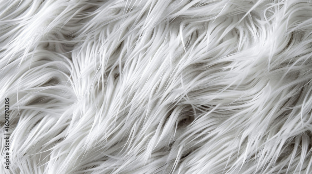 Poster soft fur texture with fine strands creates cozy and inviting appearance, perfect for adding warmth t