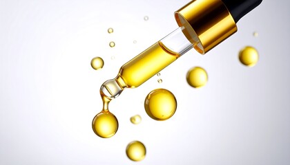 Droplet of serum in air