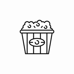 classic popcorn snack icon sign vector
