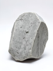 Alum stone isolated on white background.