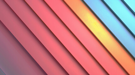Fototapeta premium Subtle gradient pastel background with fine paper texture, featuring diagonal lines in soft pink, blue, and orange hues, creating calming and modern aesthetic