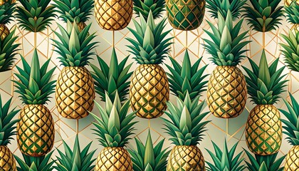 Golden pineapples pattern (1)