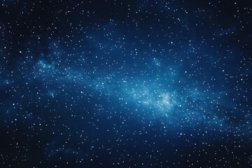 Fototapeta premium Starry sky background, blue night sky full of stars, glowing stars in the dark space, starry background, dark night, stars in the distance, starlight, dark background with a blue glow, night sky. 