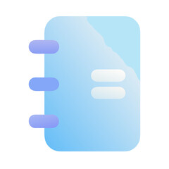 Obraz premium Blue planner with three rings and sleek design for organization 