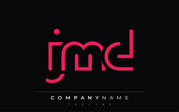 JMD abstract letter logo design. Modern Business Logo Design With Abstract Typography and Contemporary Style