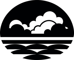 Ocean Wave Sunset Silhouette