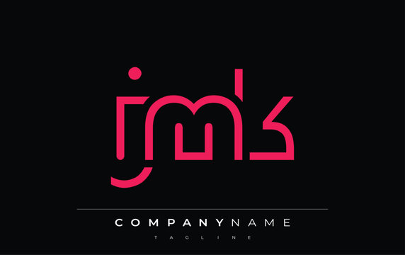 JMK abstract letter logo design. Modern Business Logo Design With Abstract Typography and Contemporary Style