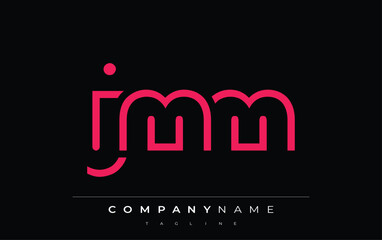 JMM abstract letter logo design. Modern Business Logo Design With Abstract Typography and Contemporary Style