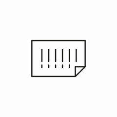 alert document warning icon sign vector