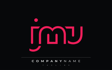 JMU abstract letter logo design. Modern Business Logo Design With Abstract Typography and Contemporary Style
