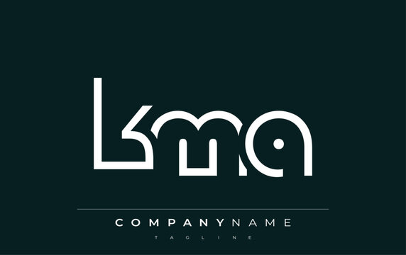 KMA abstract letter logo design. Modern Business Logo Design With Abstract Typography and Contemporary Style