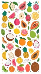 Colorful fruit pattern