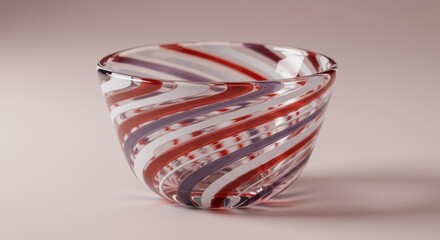 Swirling Glass Bowl