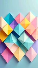 Colorful geometric shapes pattern