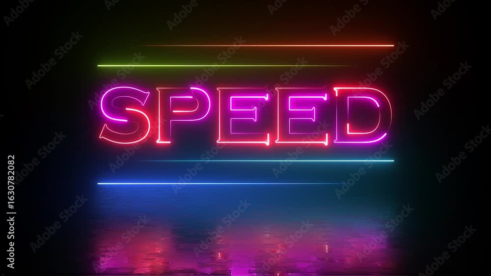 Poster vibrant neon 