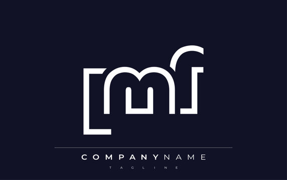 LMF abstract letter logo design. Modern Business Logo Design With Abstract Typography and Contemporary Style