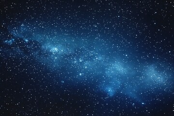 Starry sky background, blue night sky full of stars, glowing stars in the dark space, starry background, dark night, stars in the distance, starlight, dark background with a blue glow, night sky.	

