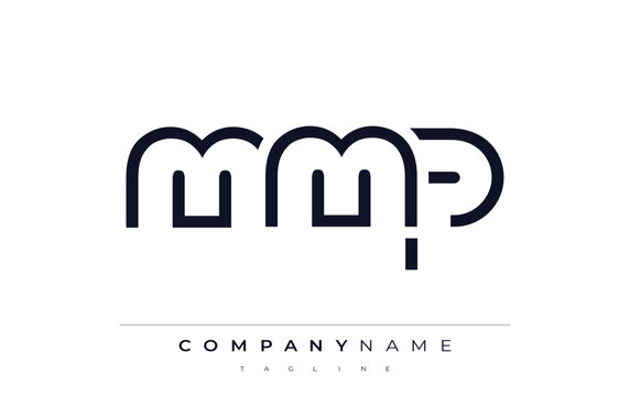 MMP abstract letter logo design. Modern Business Logo Design With Abstract Typography and Contemporary Style