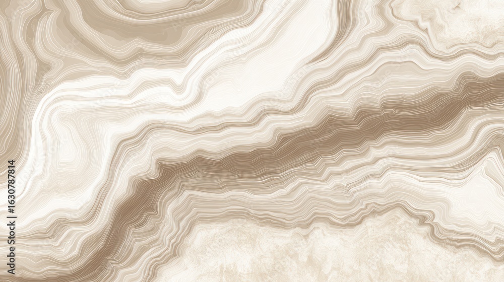 Poster abstract beige and white swirling marble pattern with varying shades and intensities creating a smoo