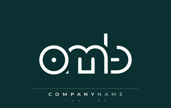 OMB abstract letter logo design. Modern Business Logo Design With Abstract Typography and Contemporary Style
