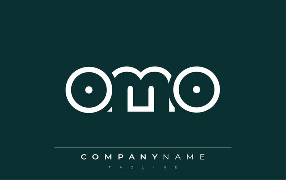 OMO abstract letter logo design. Modern Business Logo Design With Abstract Typography and Contemporary Style
