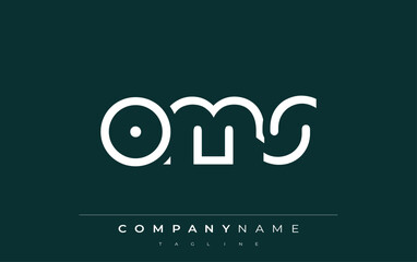 OMS abstract letter logo design. Modern Business Logo Design With Abstract Typography and Contemporary Style