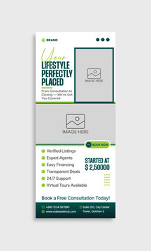 Corporate Property Sale Real Estate Roll-Up Banner Template 