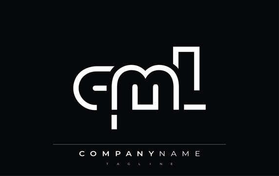 QML abstract letter logo design. Modern Business Logo Design With Abstract Typography and Contemporary Style