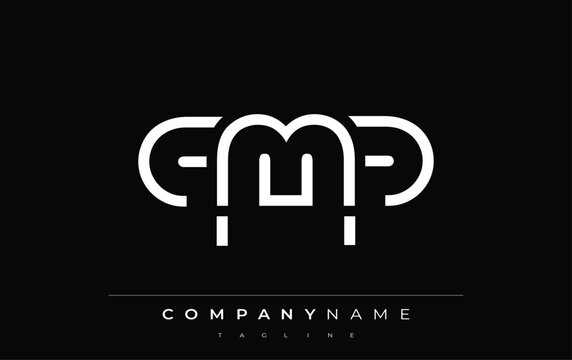 QMP abstract letter logo design. Modern Business Logo Design With Abstract Typography and Contemporary Style