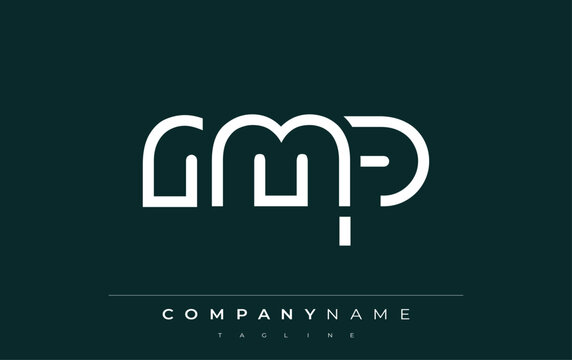 RMP abstract letter logo design. Modern Business Logo Design With Abstract Typography and Contemporary Style