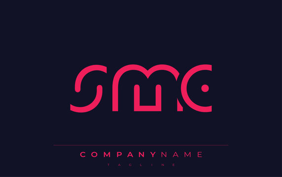 SMC abstract letter logo design. Modern Business Logo Design With Abstract Typography and Contemporary Style