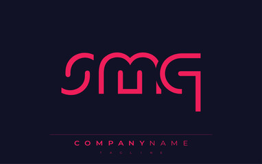 SMQ abstract letter logo design. Modern Business Logo Design With Abstract Typography and Contemporary Style
