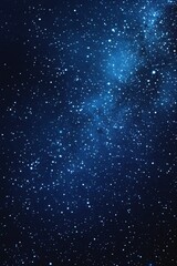 Fototapeta premium Starry sky background, blue night sky full of stars, glowing stars in the dark space, starry background, dark night, stars in the distance, starlight, dark background with a blue glow, night sky. 