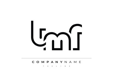 TMF abstract letter logo design. Modern Business Logo Design With Abstract Typography and Contemporary Style