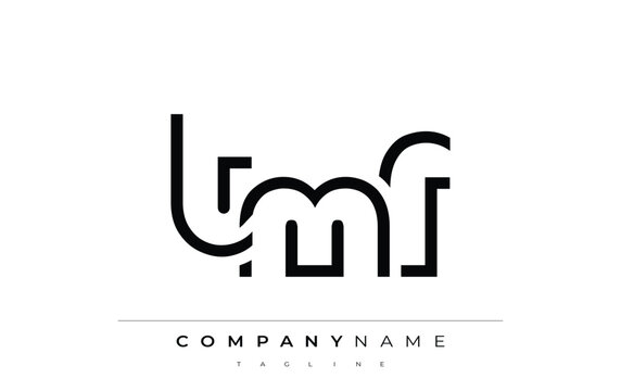 TMF abstract letter logo design. Modern Business Logo Design With Abstract Typography and Contemporary Style