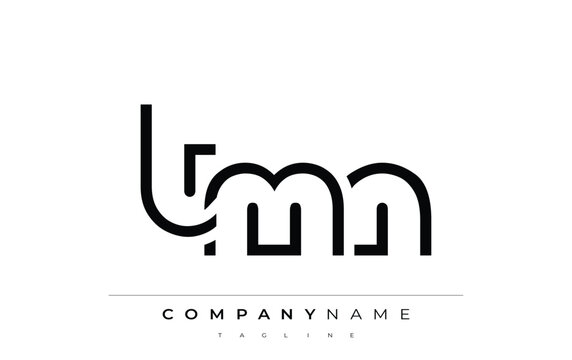 TMN abstract letter logo design. Modern Business Logo Design With Abstract Typography and Contemporary Style