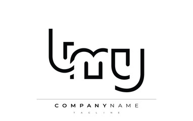 TMY abstract letter logo design. Modern Business Logo Design With Abstract Typography and Contemporary Style