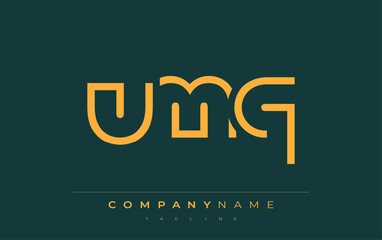 UMQ abstract letter logo design. Modern Business Logo Design With Abstract Typography and Contemporary Style