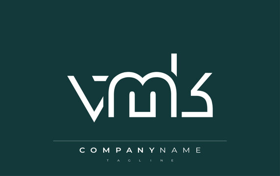 VMK Minimalistic Logo Design Featuring Geometric Shapes and Simple Typography. Abstract letter logo design