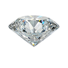 3D diamond set isolated on transparent background  
