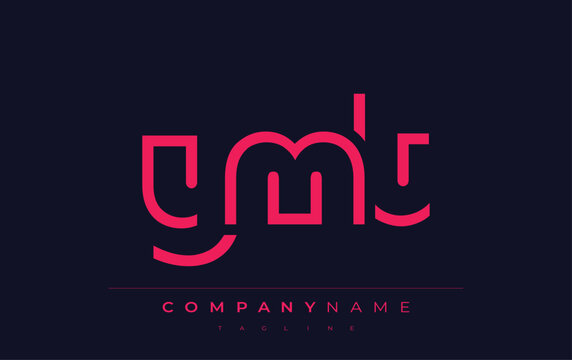 YMT Minimalistic Logo Design Featuring Geometric Shapes and Simple Typography. Abstract letter logo design
