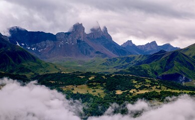 French Alps mountains