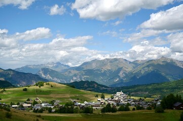 French alps landscape