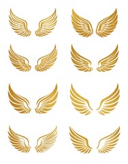 Golden wings set